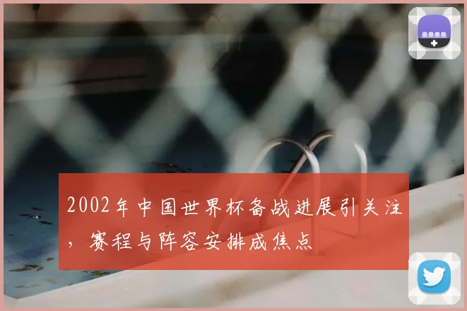 2002年中国世界杯备战进展引关注,赛程与阵容安排成焦点