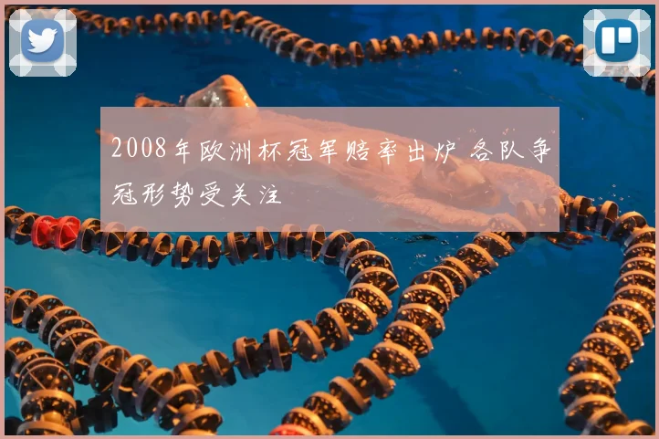 2008年欧洲杯冠军赔率出炉 各队争冠形势受关注